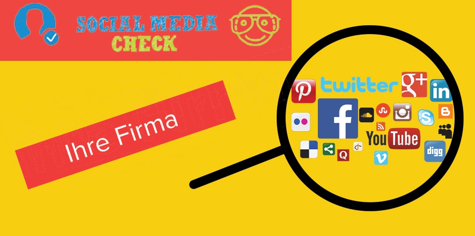 Social Media Check für Ihre Firma Grafik